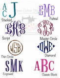 Personalized Large Monogram Adult Unisex Hoodie Sweatshirt , Personalized Gift - Memes Custom Stitches LLC