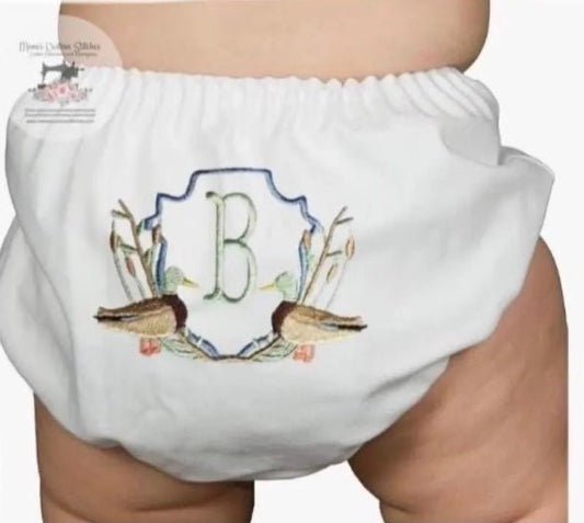 Personalized Mallard Duck Baby Boy Diaper Cover Bloomers Gift - Memes Custom Stitches LLC