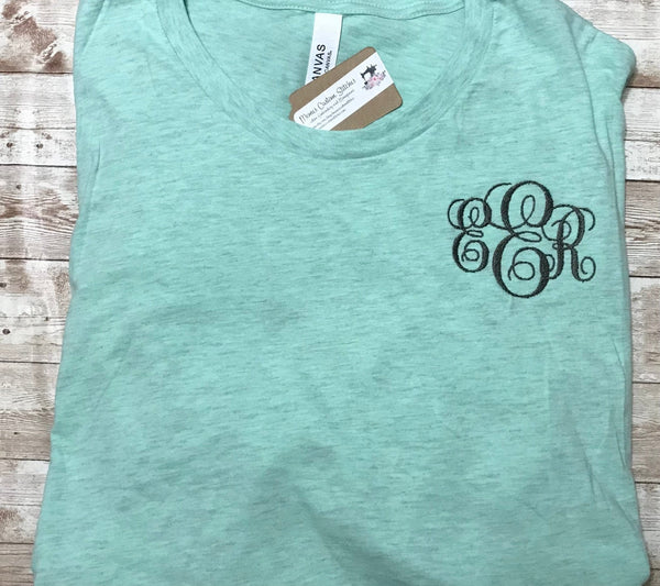 Personalized Monogram Adult Unisex Short Sleeve T Shirt , Personalized Gifts - Memes Custom Stitches LLC