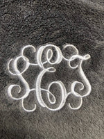 Personalized Monogram/Name Ultra Fleece Thick Throw Blanket, Dorm Gift, Graduation Gift, Personalized Bedding - Memes Custom Stitches LLC