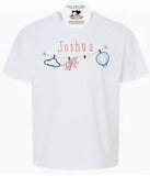 Personalized Name Baby Toddler Boy Air Plane Cloud Cotton Tshirt - Memes Custom Stitches LLC