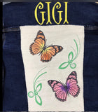 Personalized Name Butterfly Denim Jacket ,Custom Denim Jacket - Memes Custom Stitches LLC