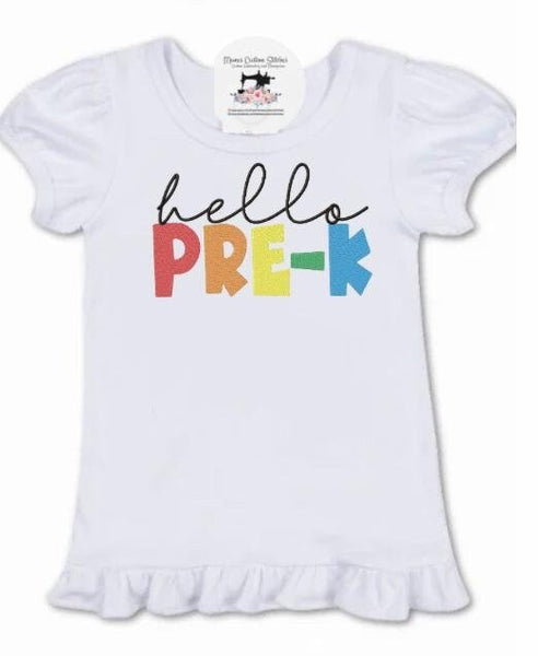 Personalized Pre K T - shirt,Kids Name School Tshirt - Memes Custom Stitches LLC