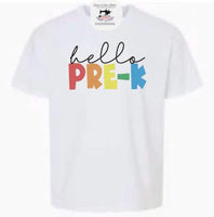 Personalized Pre K T - shirt,Kids Name School Tshirt - Memes Custom Stitches LLC