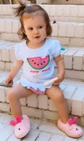 Personalized Watermelon Baby Kids Summer Vacation T shirt - Memes Custom Stitches LLC