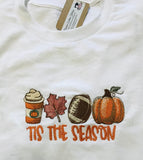 Pumpkin Football Coffee Casual Unisex Cotton TShirt,Trendy Fall Tshirt , Gifts for Her - Memes Custom Stitches LLC