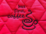 Set of Two Handmade Coffee Pot Holders ,Chef Coffee Lover Gifts - Memes Custom Stitches LLC