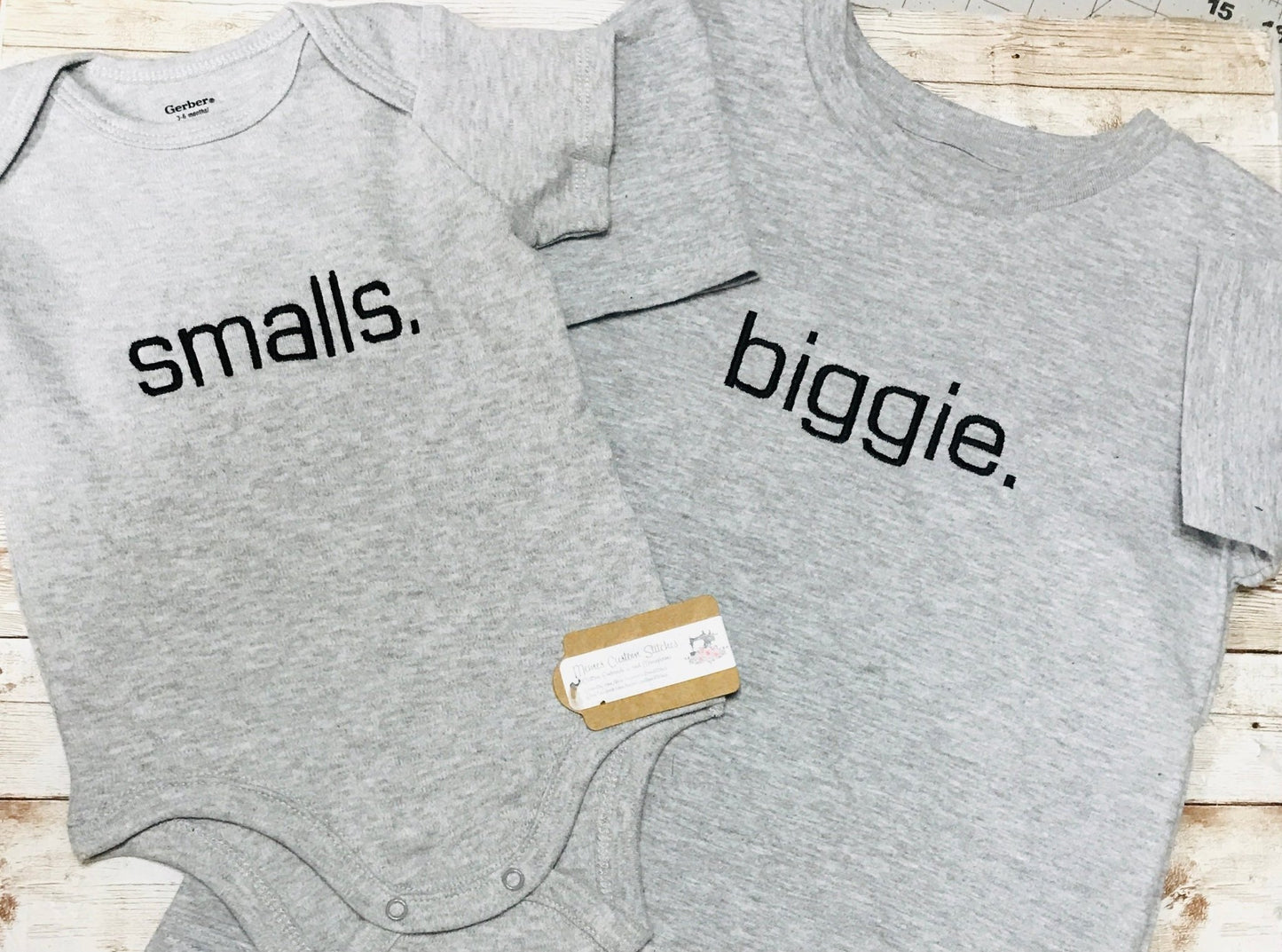 Sibling Biggie Smalls Matching Bodysuit Onesie - Memes Custom Stitches LLC