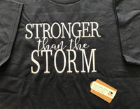 Stronger than the Storm Unisex Adult Simple Christian Crew TShirt - Memes Custom Stitches LLC