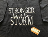 Stronger than the Storm Unisex Adult Simple Christian Crew TShirt - Memes Custom Stitches LLC