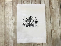 Wine Witch Kitchen Napkin Towel Halloween Decor, Wine Lovers Gift , Halloween Decor - Memes Custom Stitches LLC