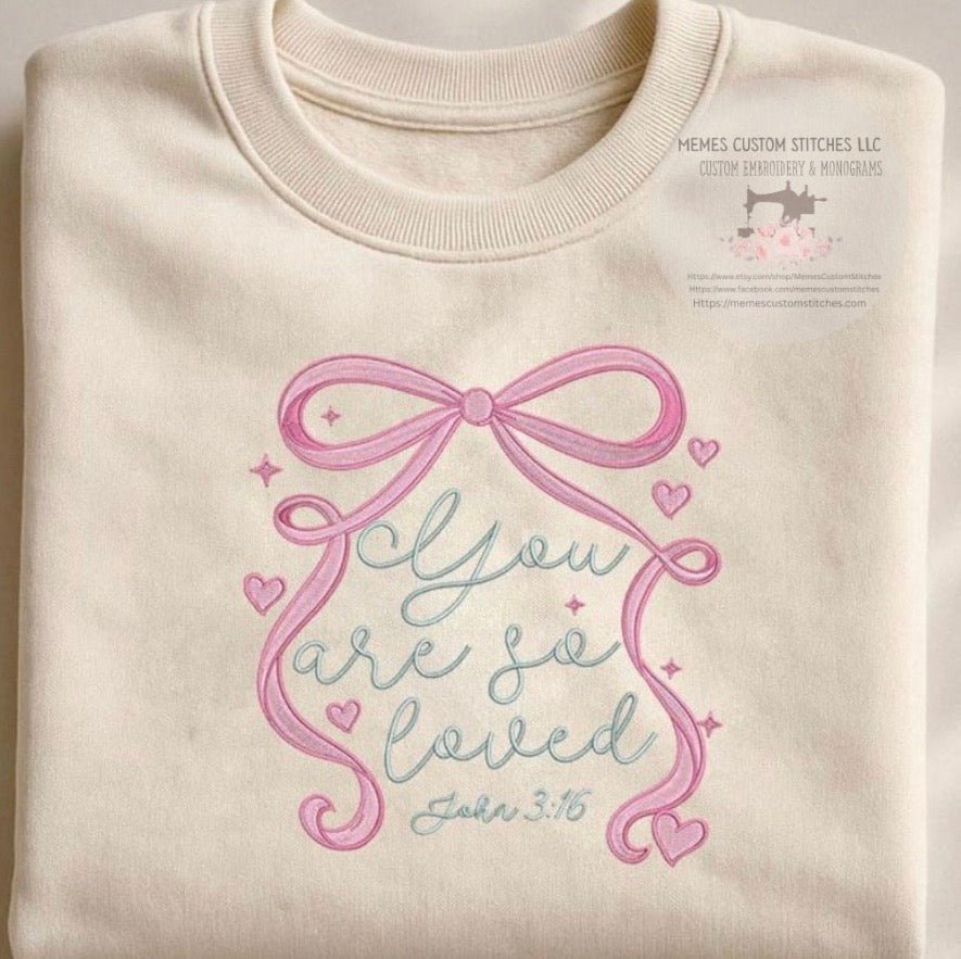 Women’s Christian You Are So Loved Fleece Sweatshirt - Memes Custom Stitches LLC