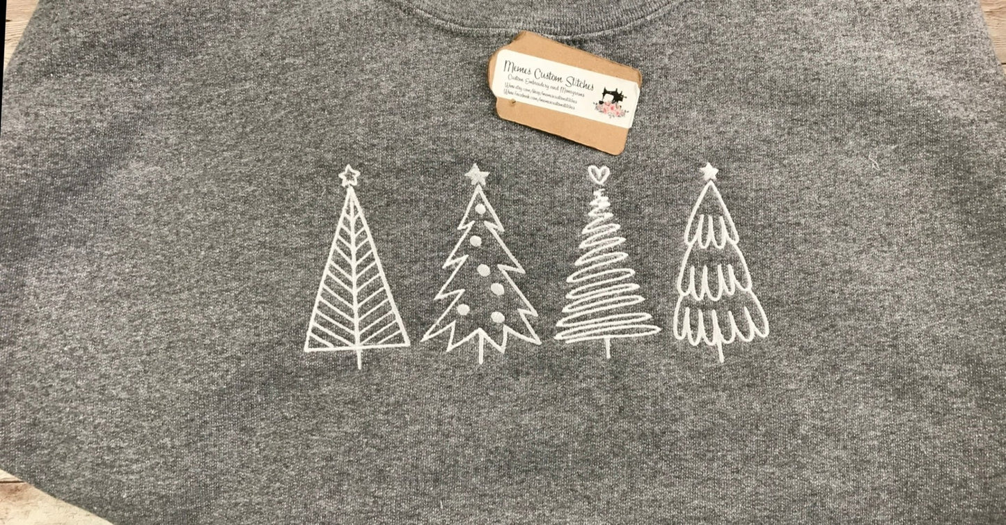 Women’s Christmas Tree Holiday Crew Sweatshirt - Memes Custom Stitches LLC
