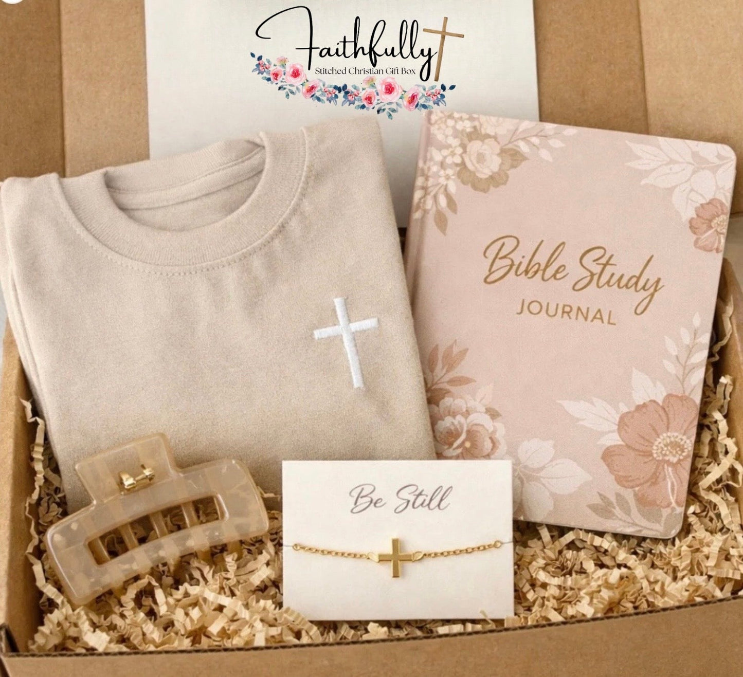 Women’s Faithfully Stitched Christian Gift Box - Memes Custom Stitches LLC