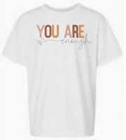 You are Enough Embroidered Christian T - shirt Gift - Memes Custom Stitches LLC